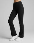 ALTAIR — Pantalon Flare de Yoga — Noir — Galaya Paris