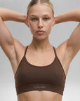 ATRIA — Brassiere Cross-back — Marron — Galaya Paris