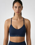 ATRIA — Brassiere Cross-back — Bleu marine — Galaya Paris