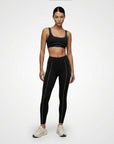 LYRA — Legging sport femme taille haute — Noir — Galaya Paris