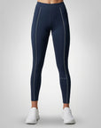 LYRA — Legging sport femme taille haute — Bleu marine — Galaya Paris