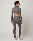 Top sport femme cropped Tara – Manches longues – Yoga & Pilates – Galaya