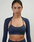 TARA — Top Cropped manche longue — Bleu marine — Galaya Paris
