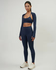 ZANIA SET - MATCHING TOP + SPORTS BRA + LEGGINGS