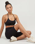 ALCYONE — Short cycliste femme — Noir — Galaya Paris