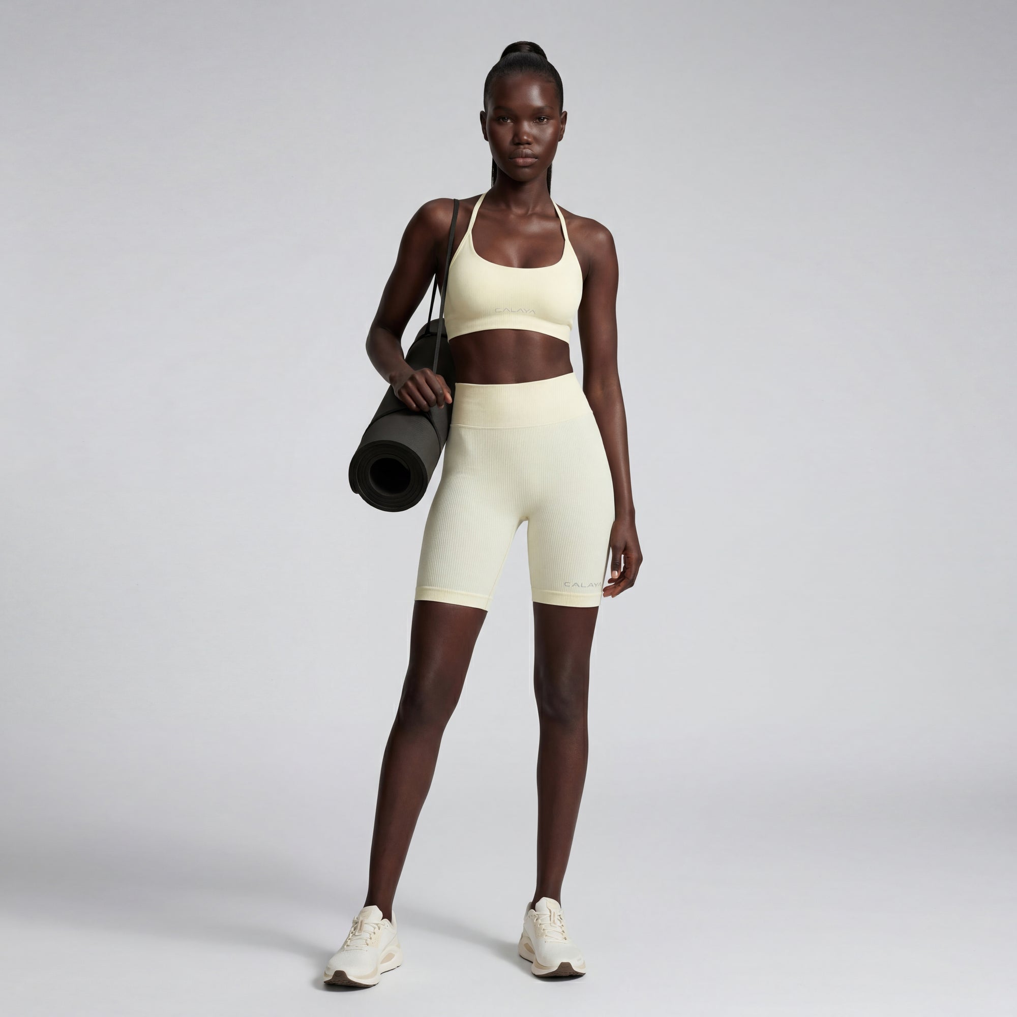 ALCYONE — Short cycliste femme — Beige — Galaya Paris