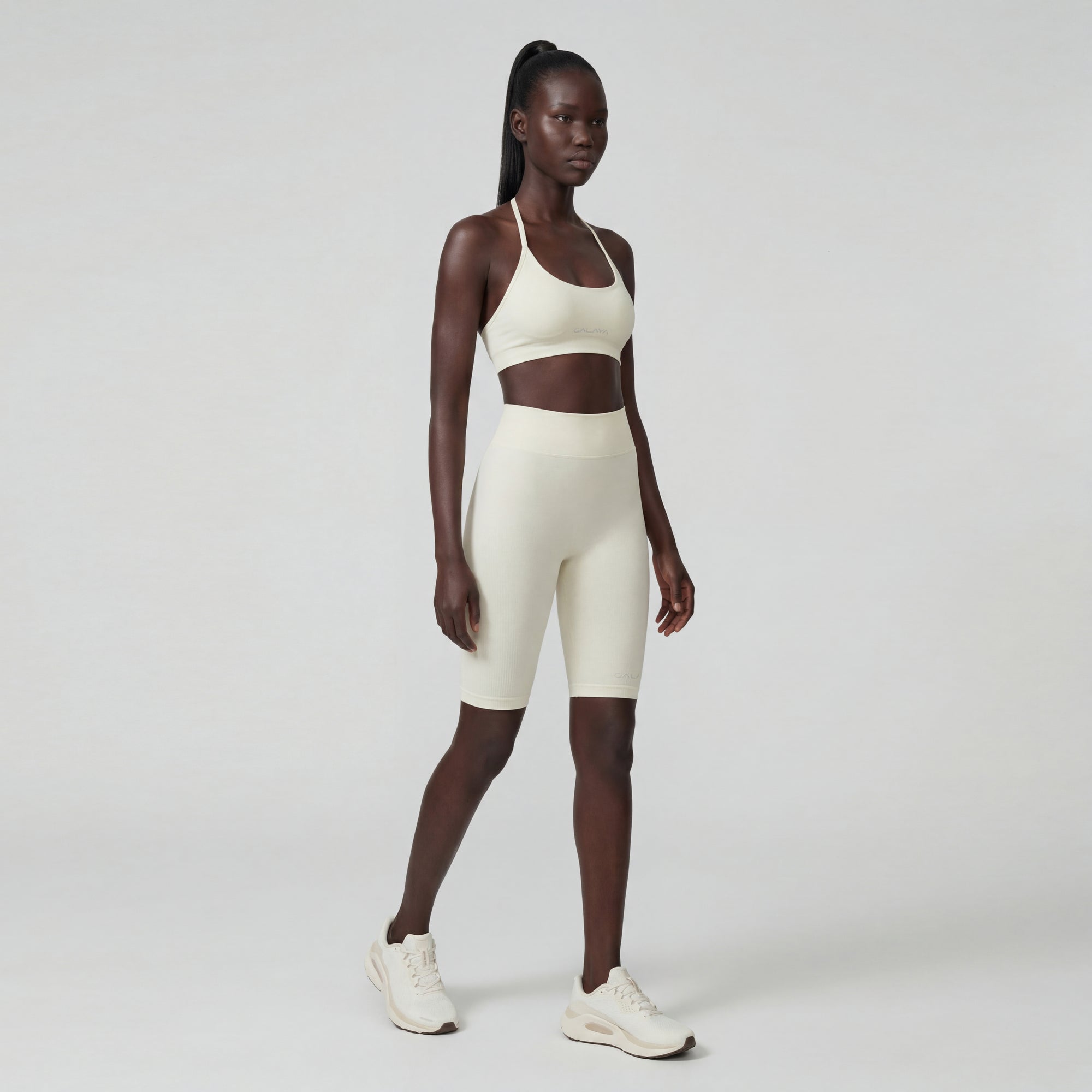 ALCYONE — Short cycliste femme — Beige — Galaya Paris