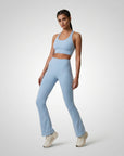 Pantalon yoga femme flare Sirius – Taille haute – Pilates & Athleisure – Galaya