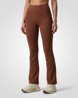 ALTAIR — Pantalon Flare de Yoga — Marron — Galaya Paris