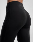 ALTAIR — Pantalon Flare de Yoga — Noir — Galaya Paris