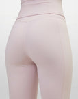 ALTAIR — Pantalon Flare de Yoga — Rose — Galaya Paris