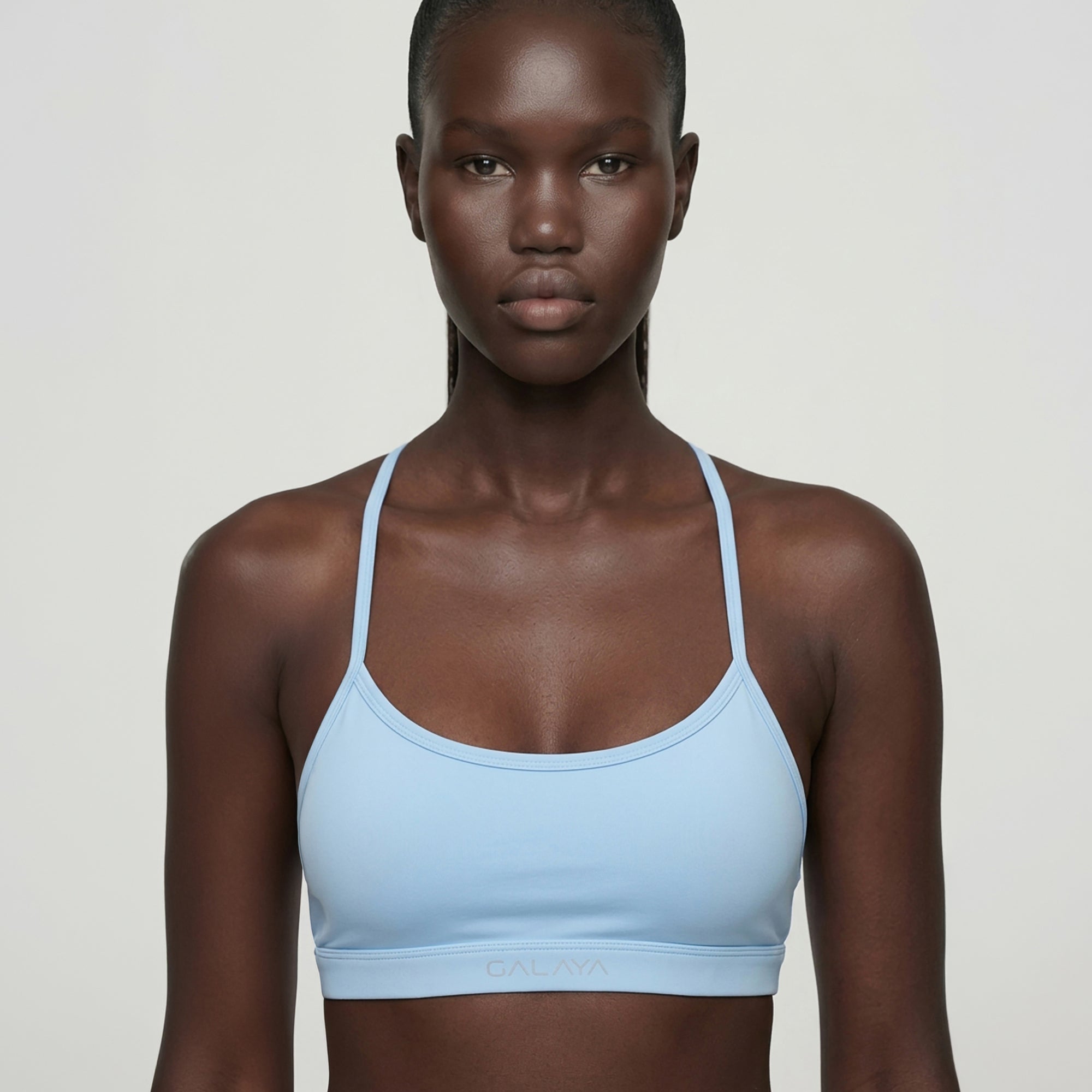ATRIA — Brassiere Cross-back — Bleu — Galaya Paris