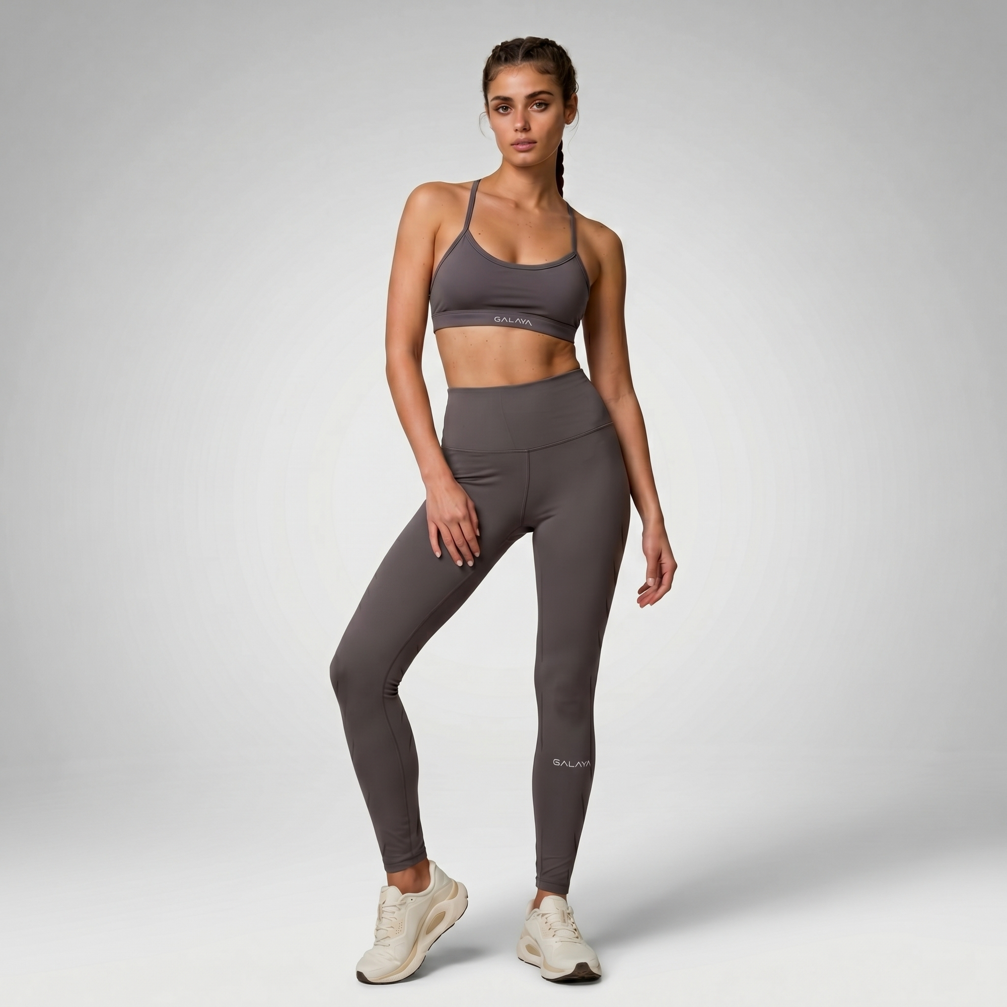 ATRIA — Brassiere Cross-back — Gris — Galaya Paris