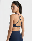 ATRIA — Brassiere Cross-back — Bleu marine — Galaya Paris