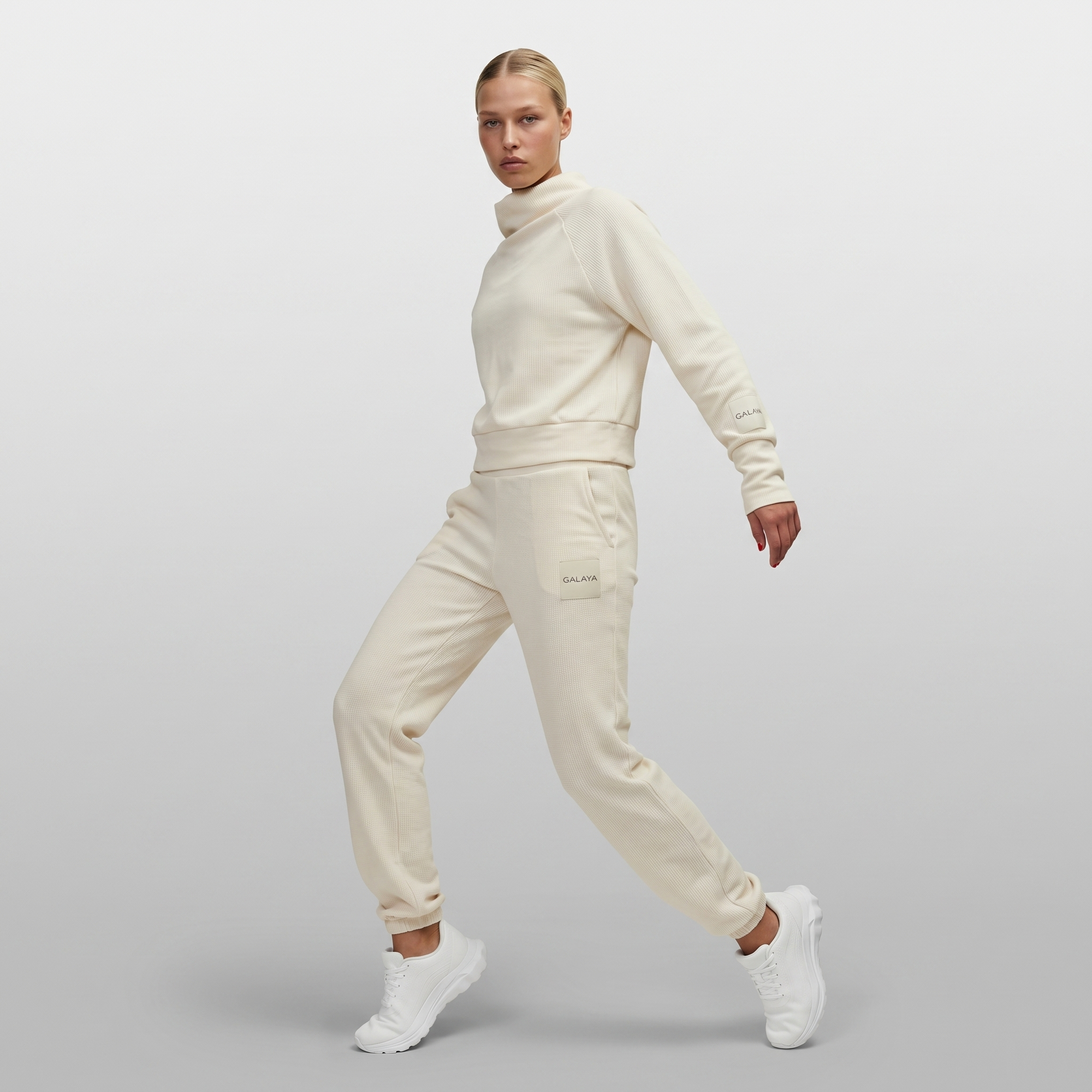 DENEB — Jogger femme sport — Ivoire — Galaya Paris