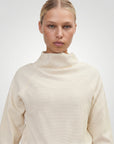 Sweat femme cropped Deneb – Col montant – Coton 250GSM – Galaya