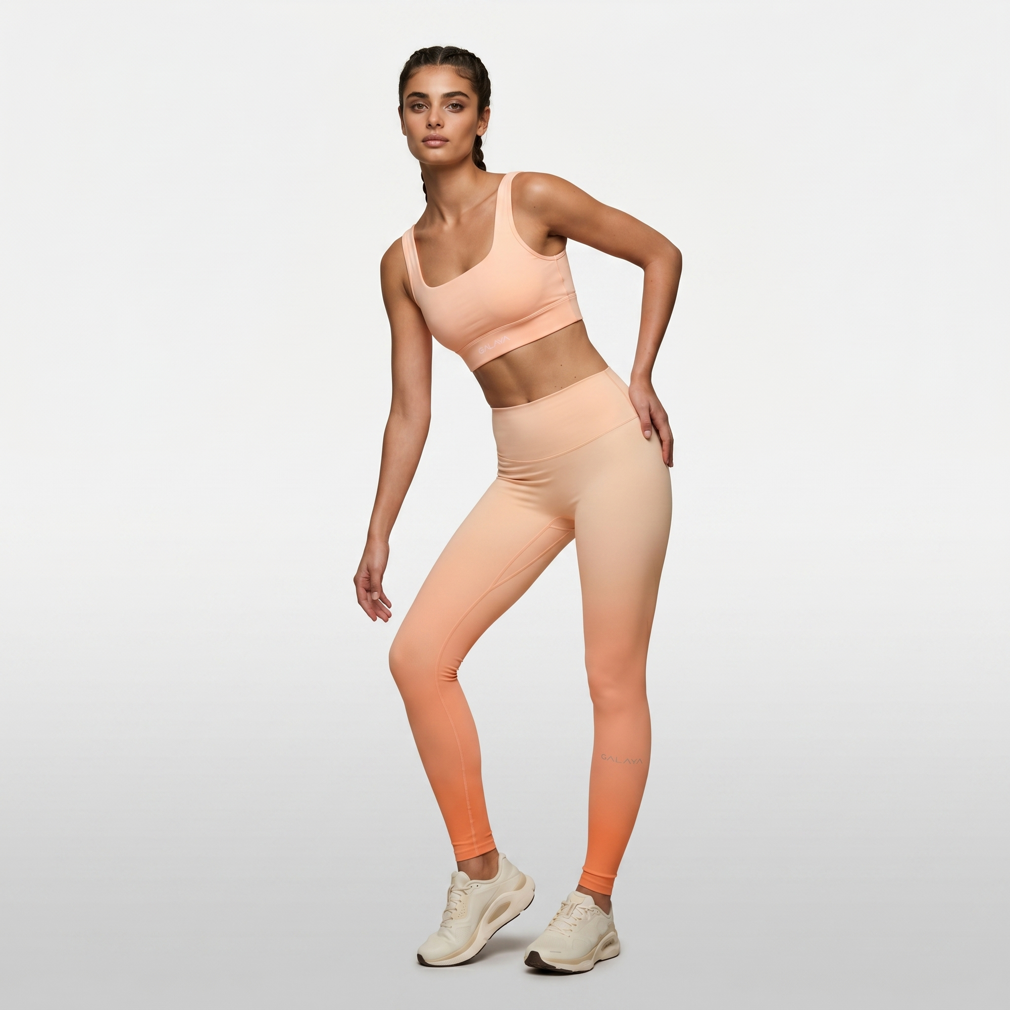 DUNE BRA — Brassiere degradé femme edition limitée — degradé orange tie and die — Galaya Paris 