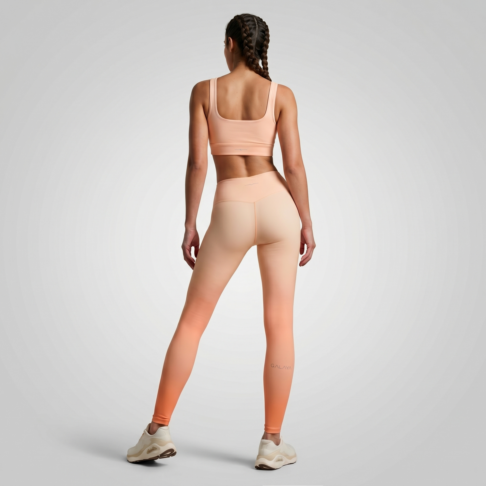 DUNE BRA — Legging degradé femme edition limitée — degradé orange tie and die — Galaya Paris 