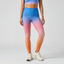Women's Eclipse Sports Leggings – High-waisted – Blue gradient – Galaya