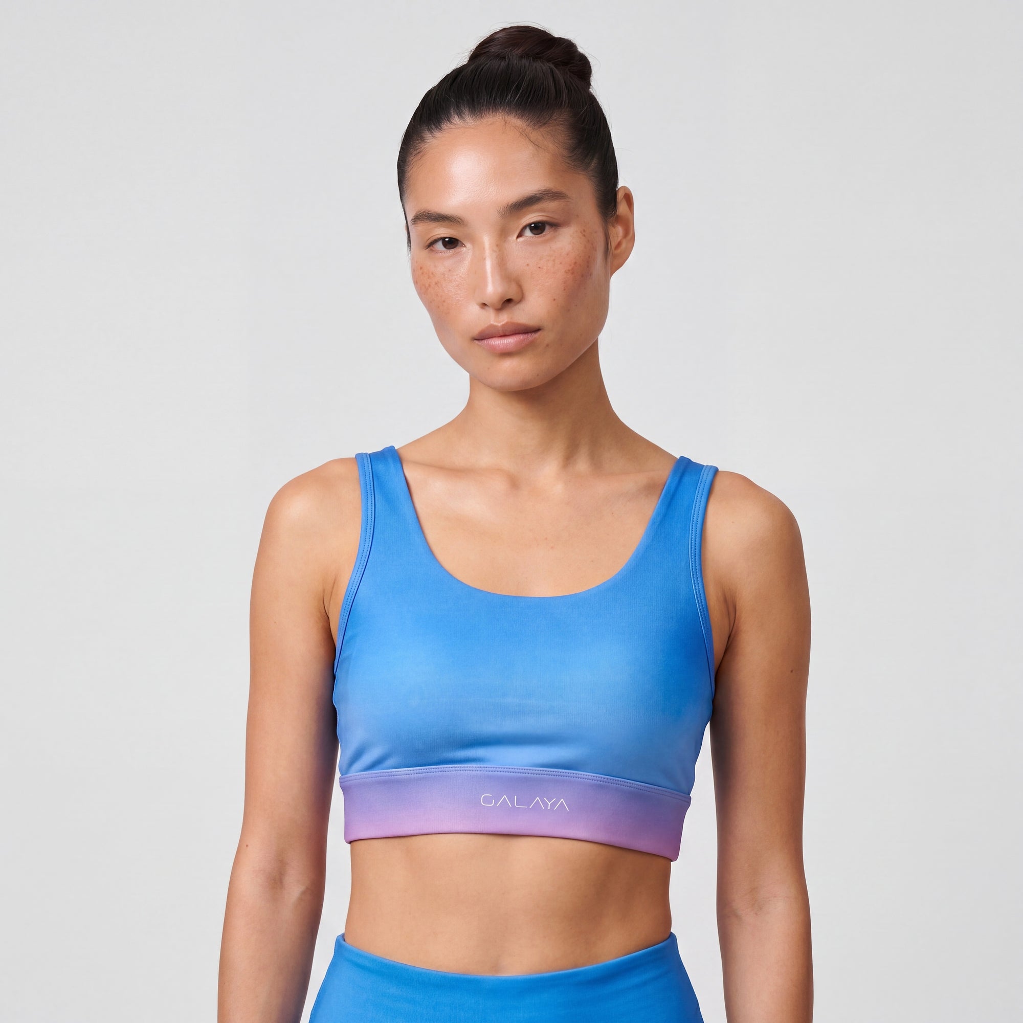 ECLIPSE BRA — Legging degradé femme edition limitée — degradé rose et bleu tie and die — Galaya Paris 