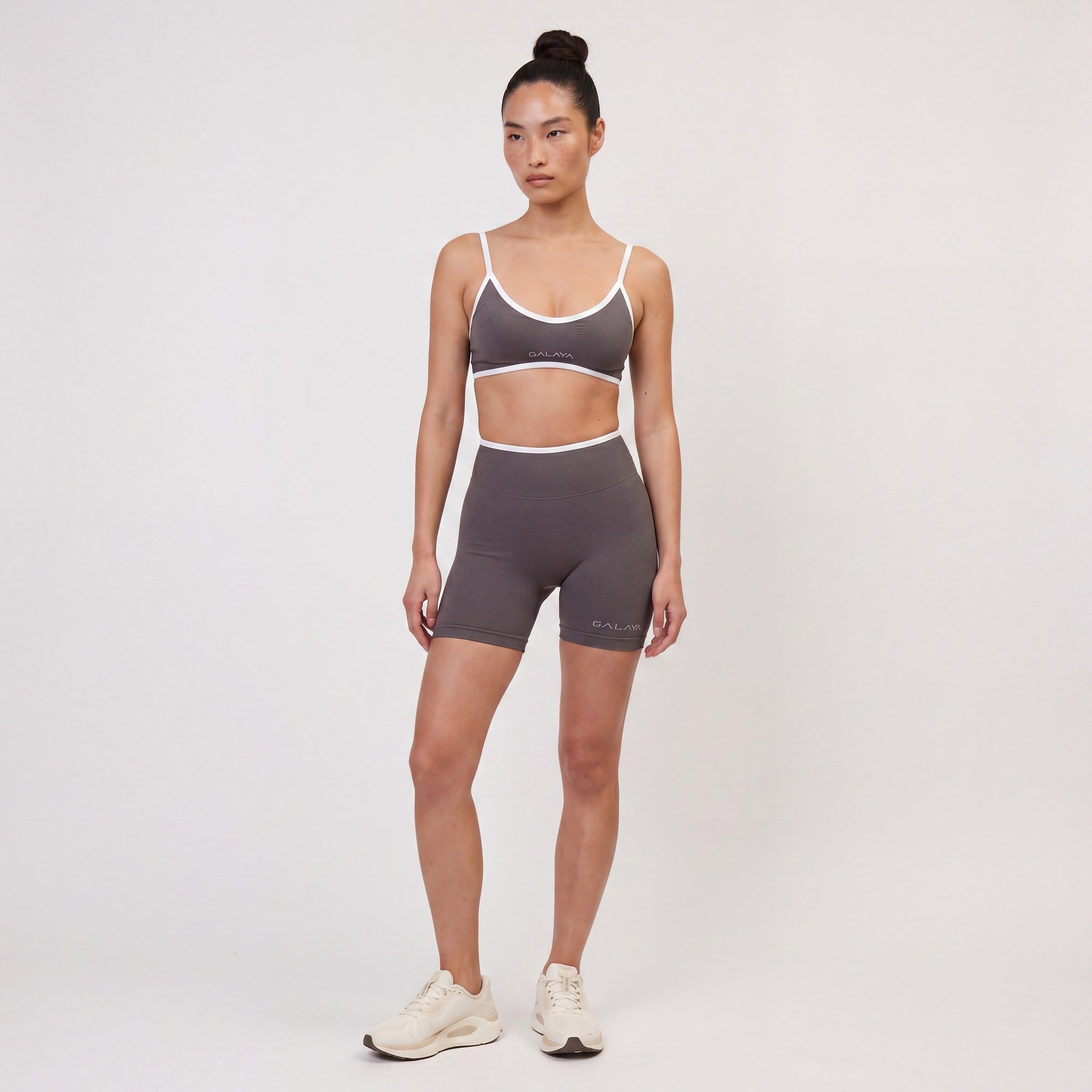 ELNATH — Short de sport femme — Gris antracite — Galaya Paris