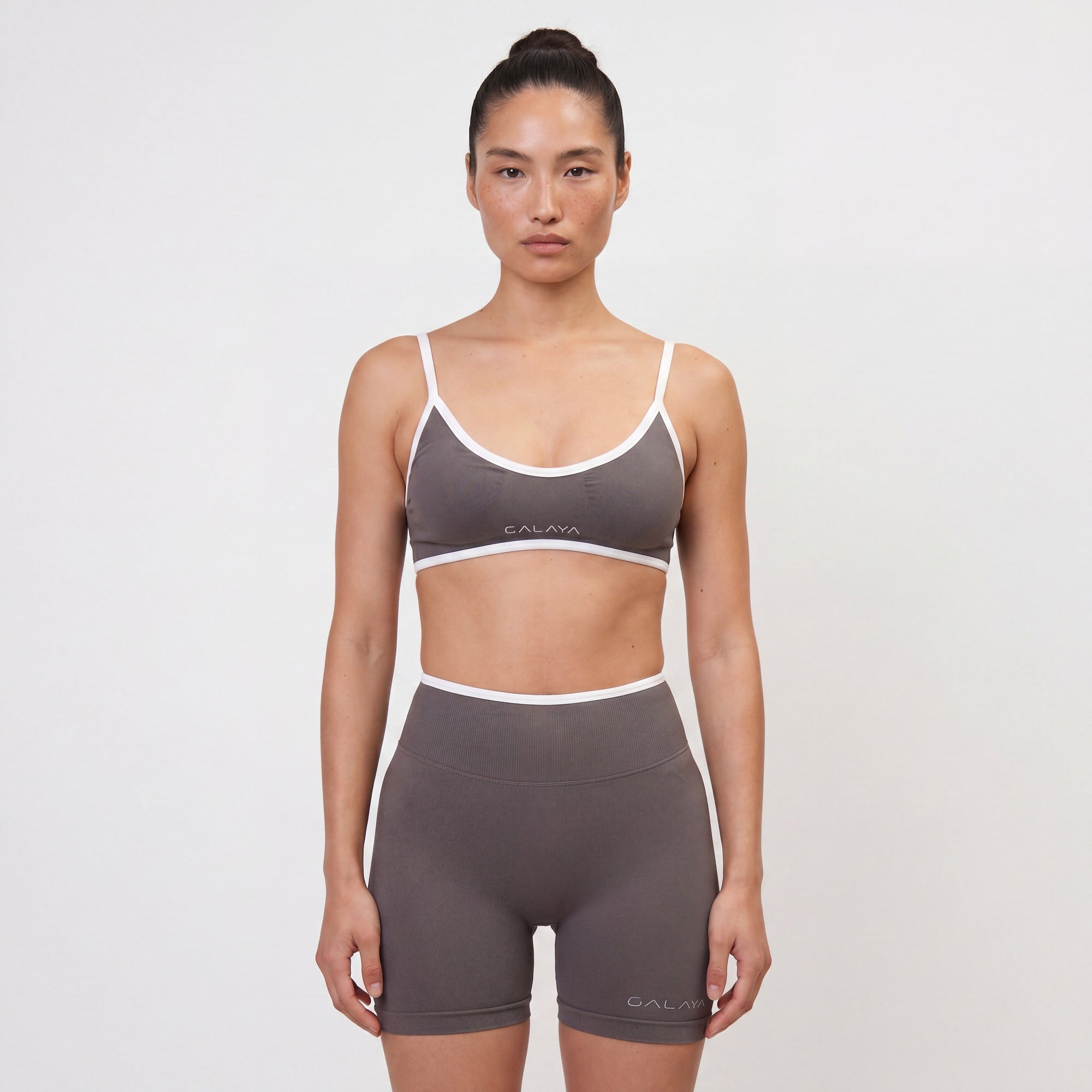 ELNATH — Short de sport femme — Gris antracite — Galaya Paris
