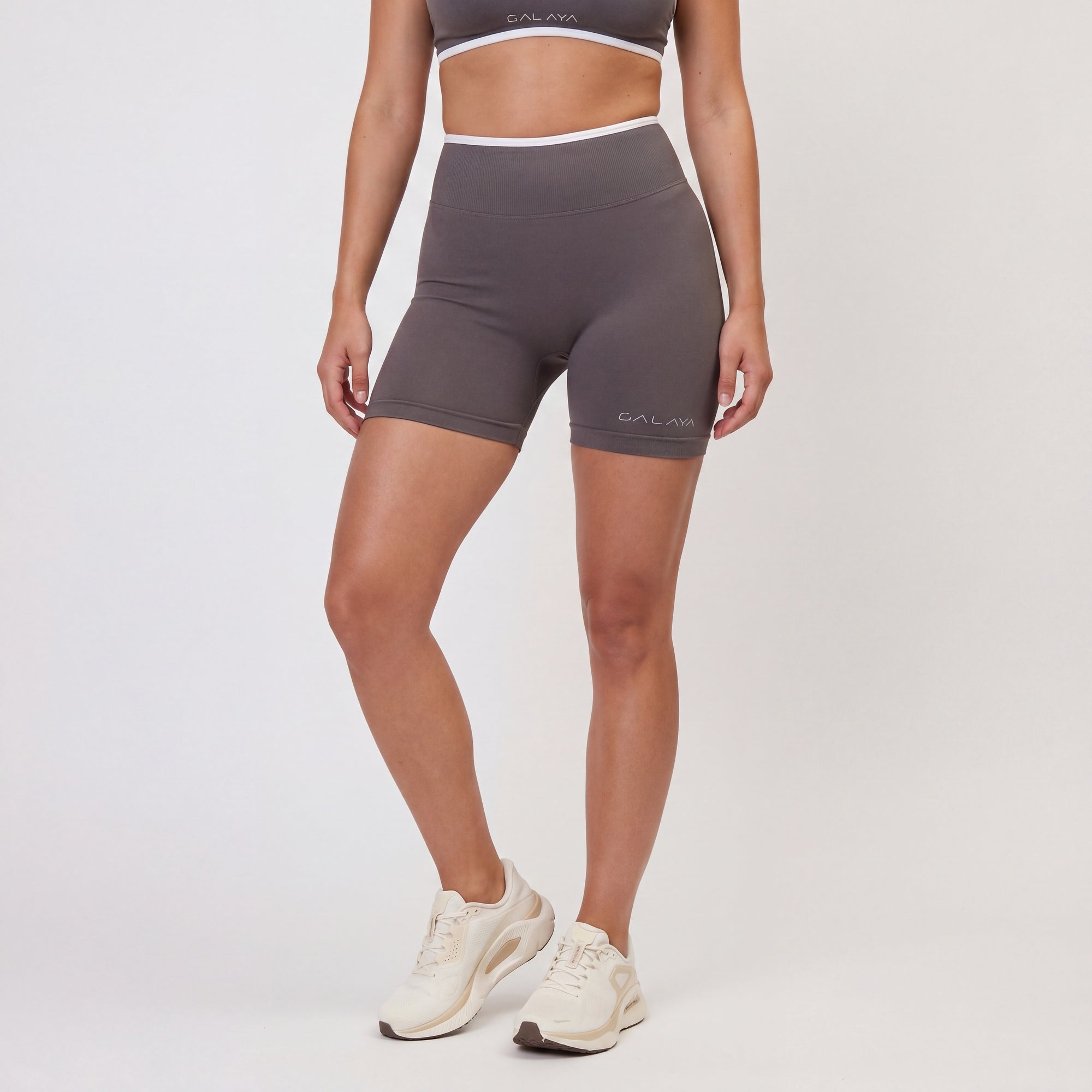 ELNATH — Short de sport femme — Gris antracite — Galaya Paris