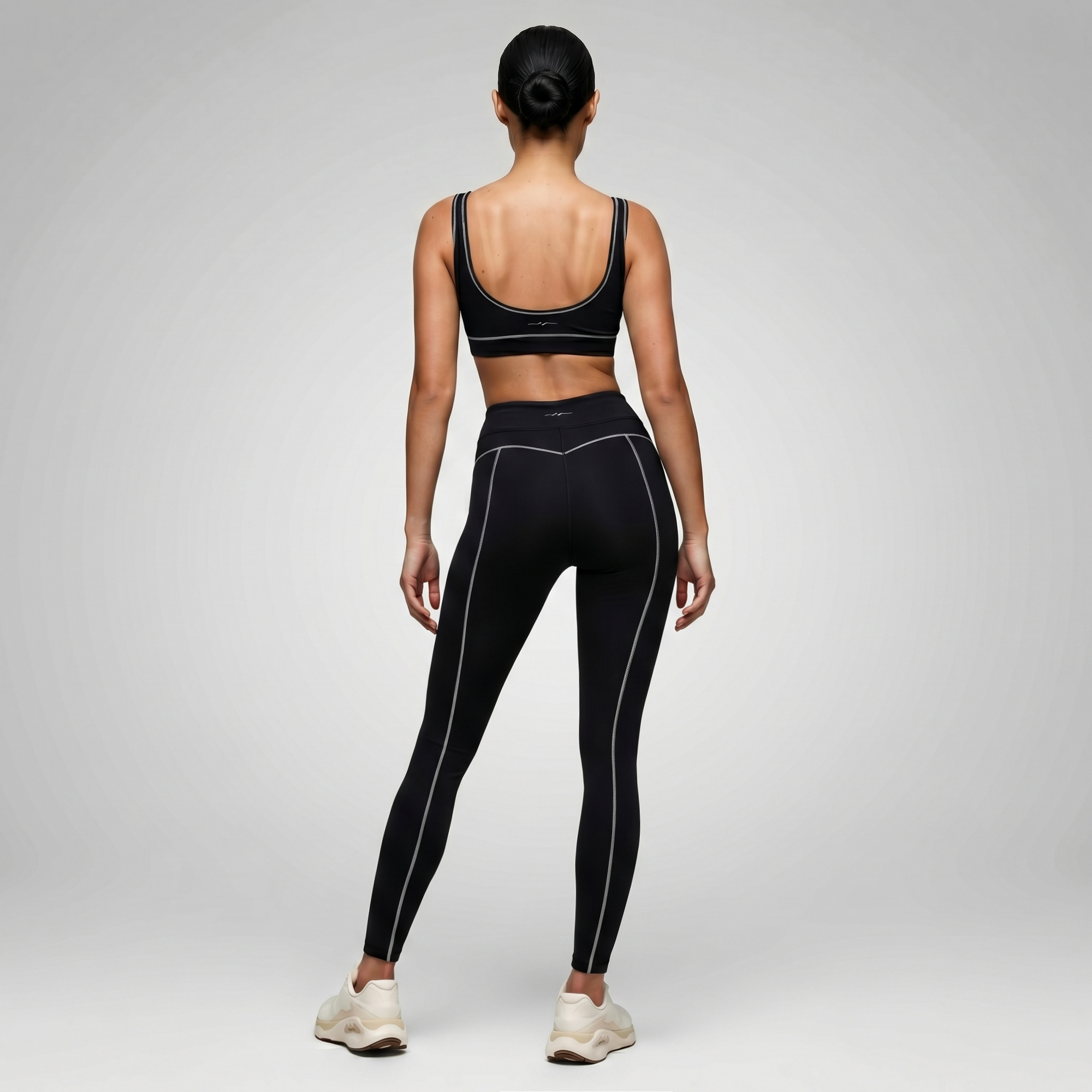 LYRA — Legging sport femme taille haute — Noir — Galaya Paris