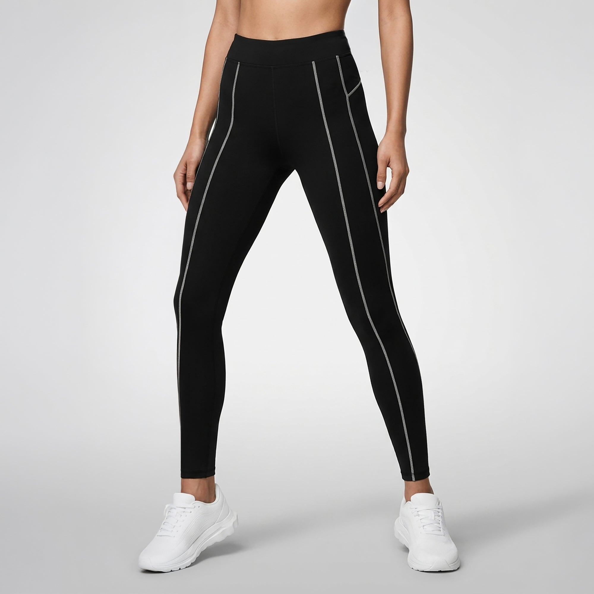 LYRA — Legging sport femme taille haute — Noir — Galaya Paris