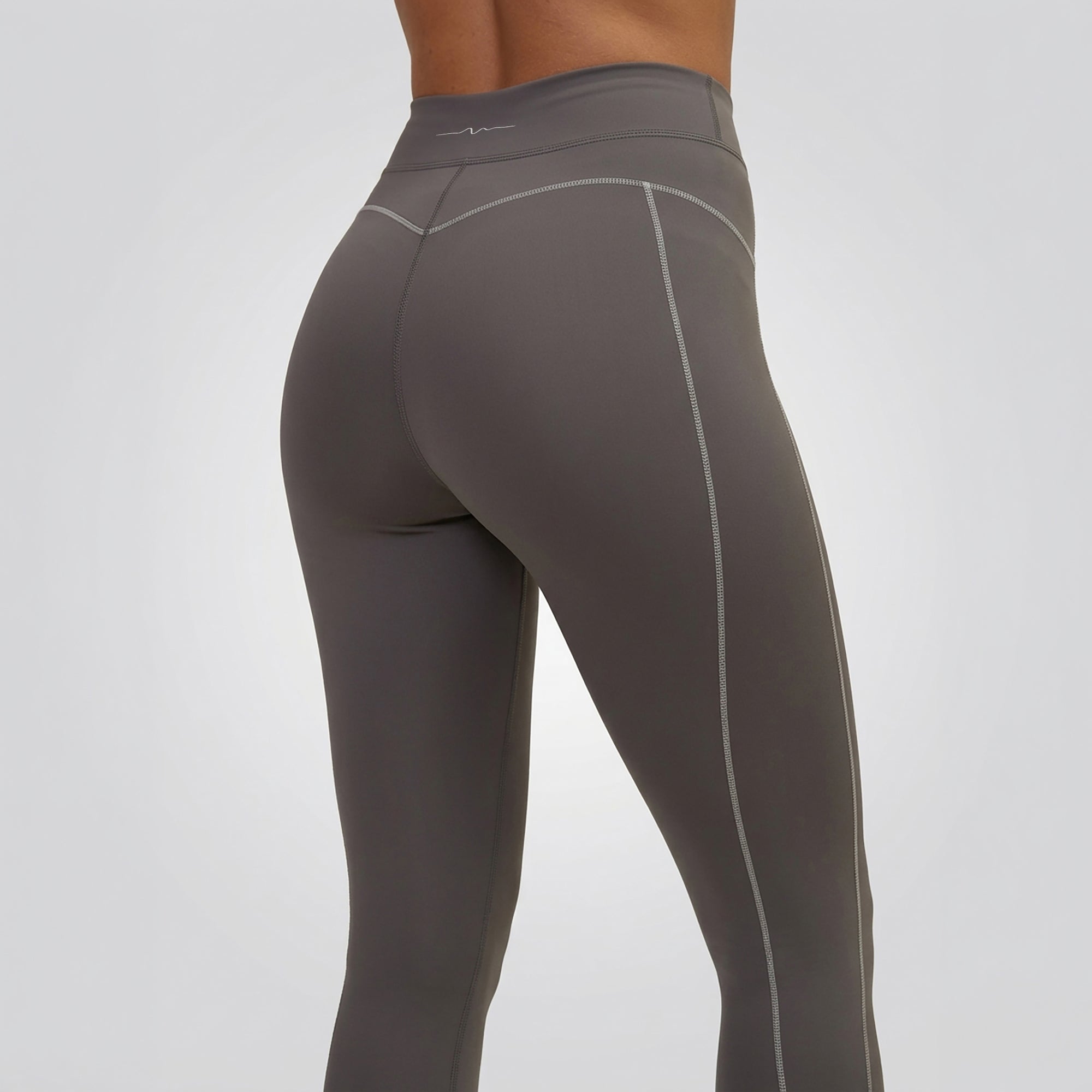 LYRA — Legging sport femme taille haute — Gris anthracite — Galaya Paris