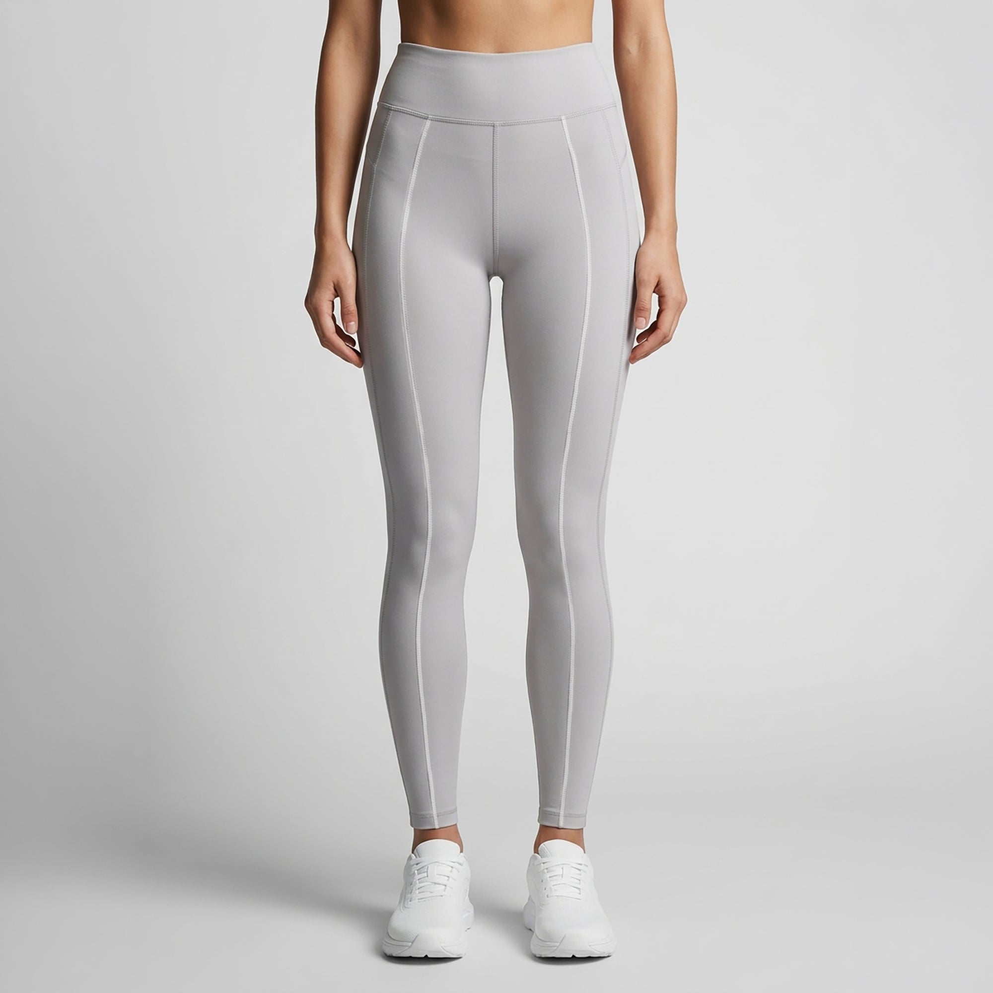 LYRA — Legging sport femme taille haute — Gris — Galaya Paris