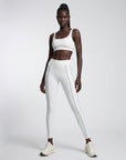 LYRA — Legging sport femme taille haute — Blanc — Galaya Paris