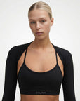 TARA — Top Cropped manche longue — Noir — Galaya Paris