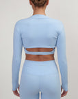 Women's cropped sports top Tara – Long sleeves – Yoga & Pilates – Galaya