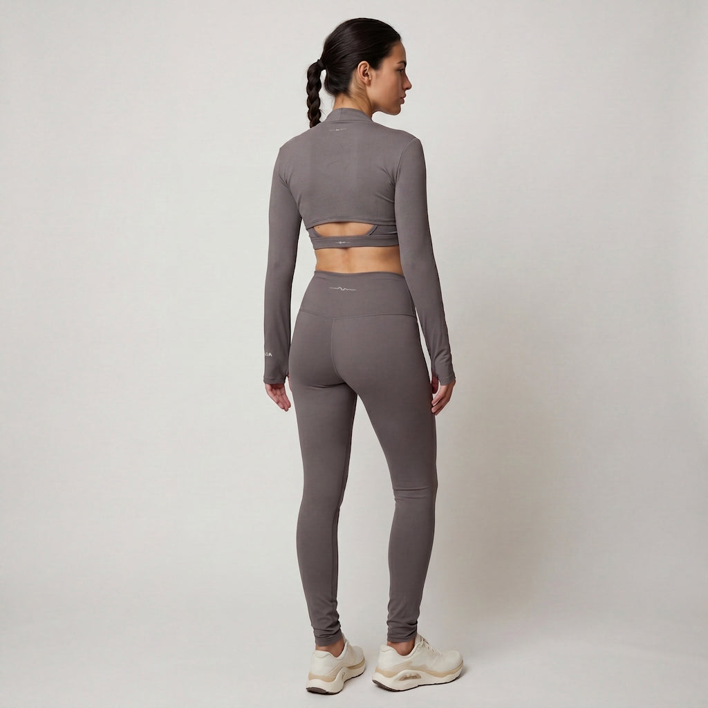 TARA — TOP CROPPED MANCHES LONGUES