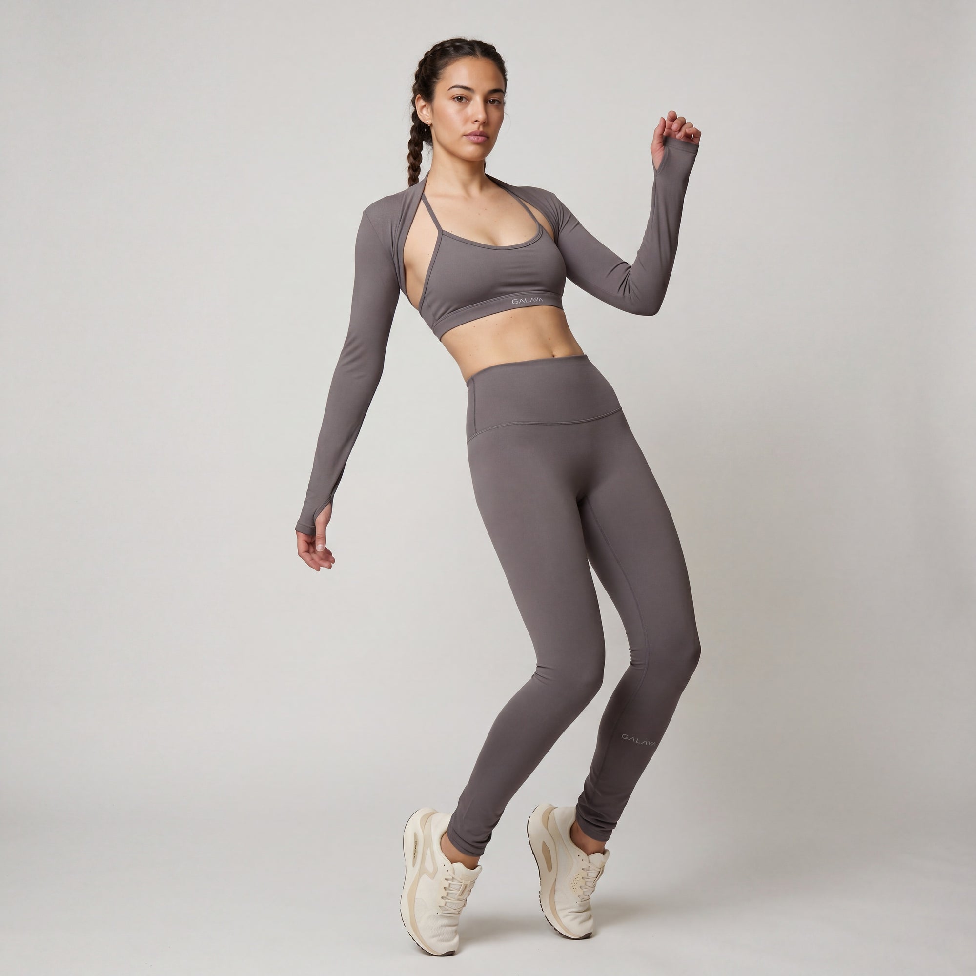 TARA — TOP CROPPED MANCHES LONGUES