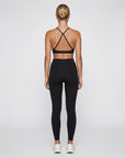ZANIA — Legging 7/8 taille haute — Noir — Galaya Paris