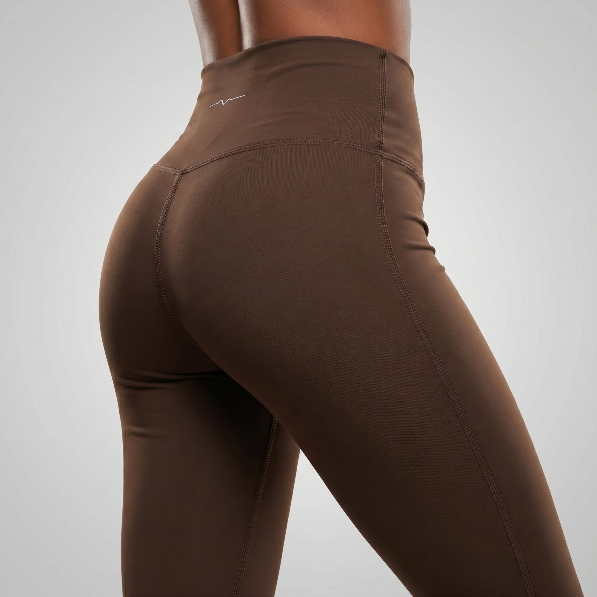 ZANIA — Legging 7/8 taille haute — Marron — Galaya Paris