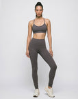 ZANIA — Legging 7/8 taille haute — Gris — Galaya Paris