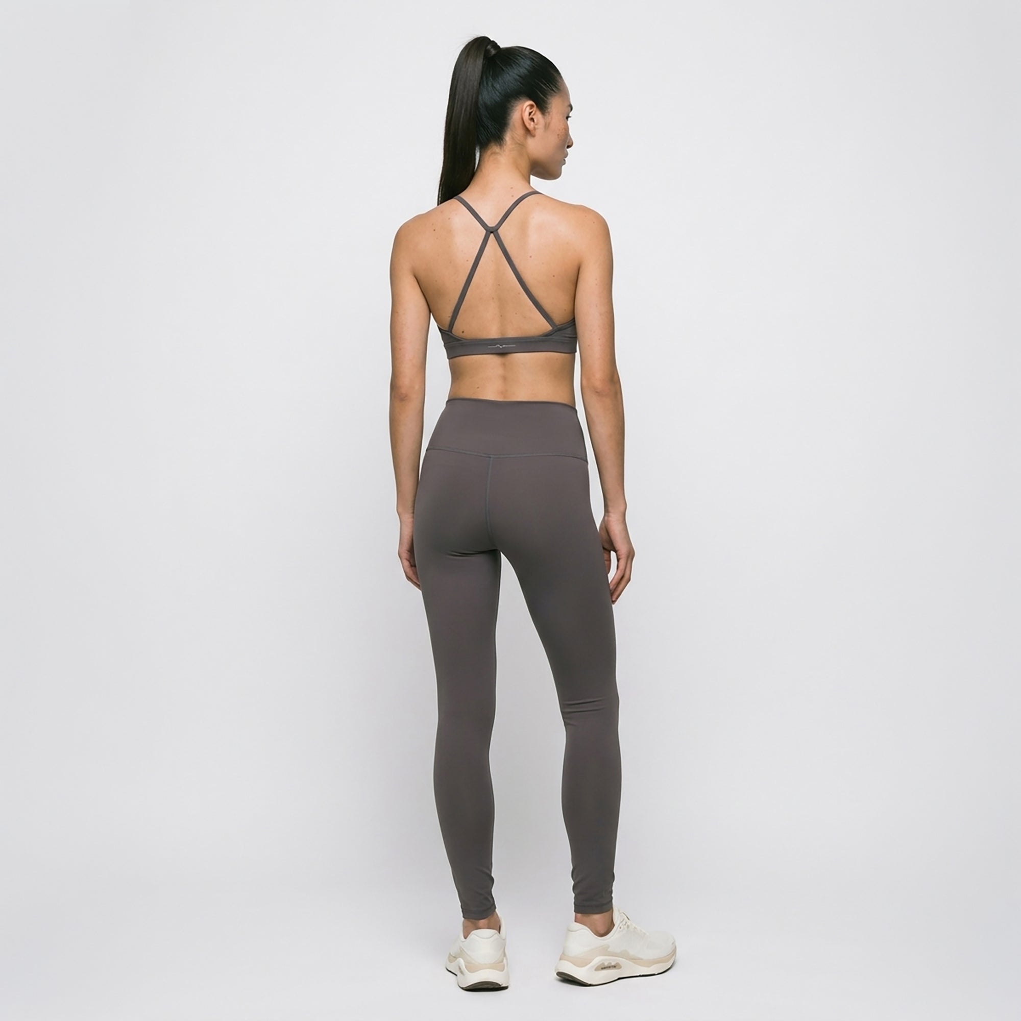 ZANIA — Legging 7/8 taille haute — Gris — Galaya Paris