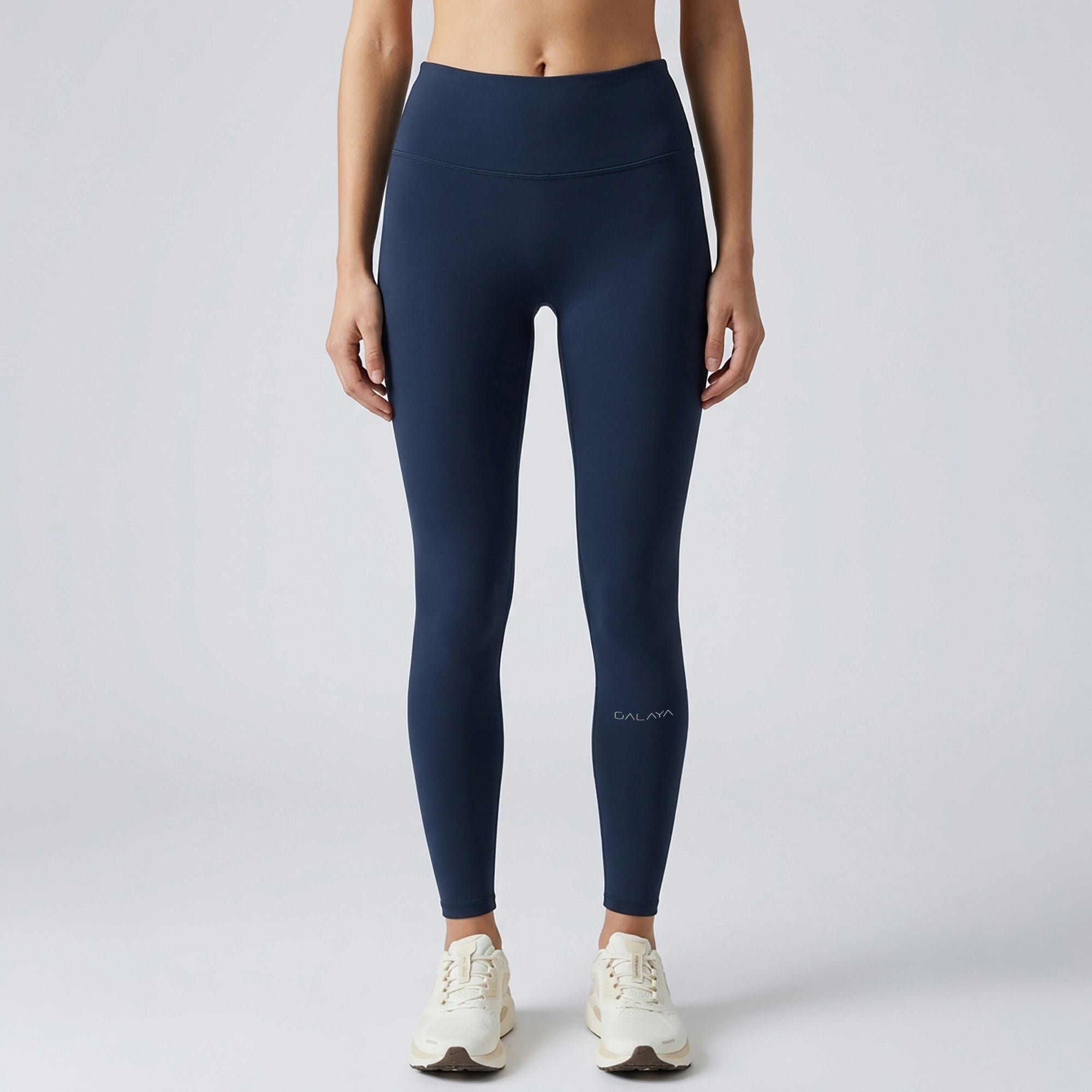 ZANIA — Legging 7/8 taille haute — Bleu marine — Galaya Paris
