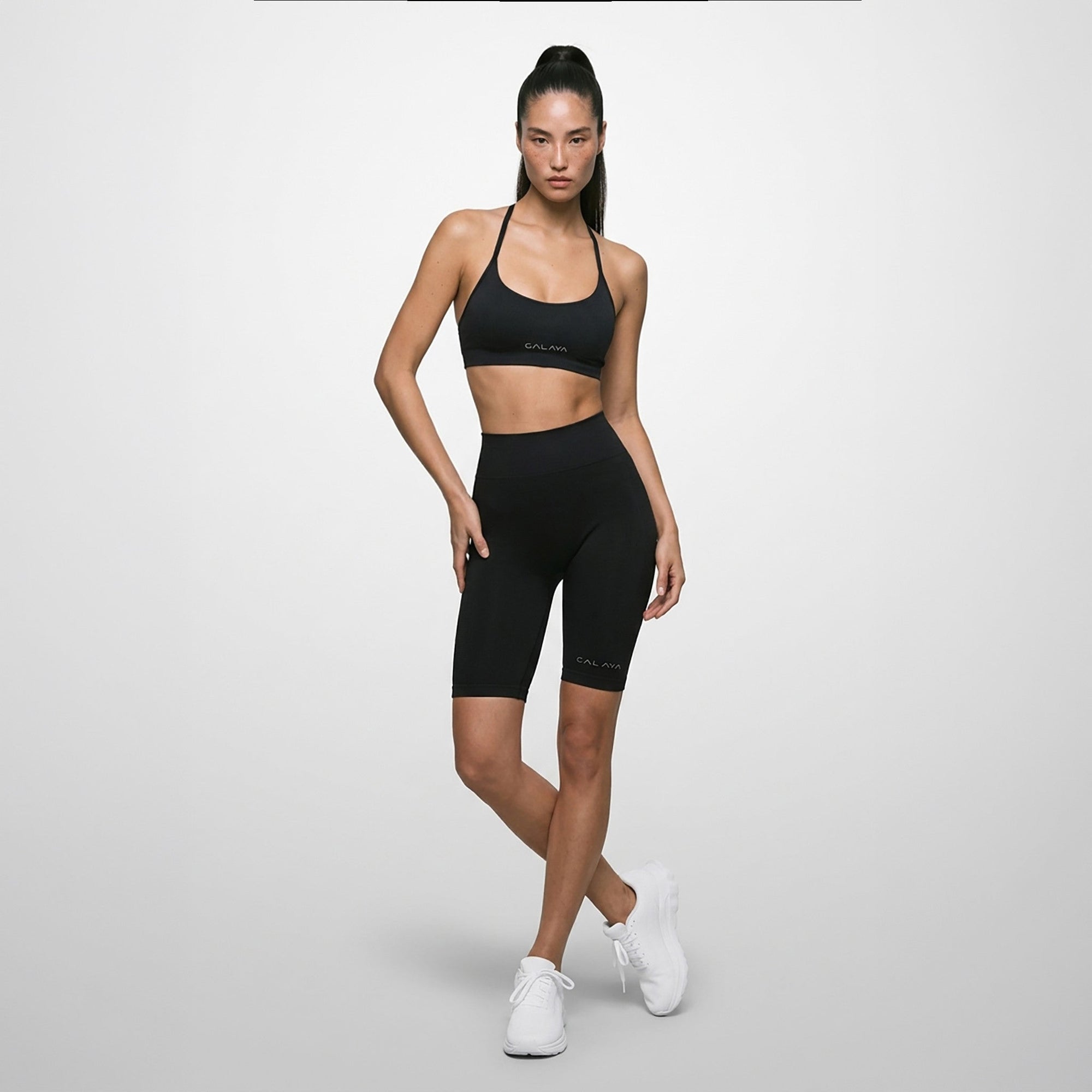 ALCYONE — Short Cycliste — Noir — Galaya Paris