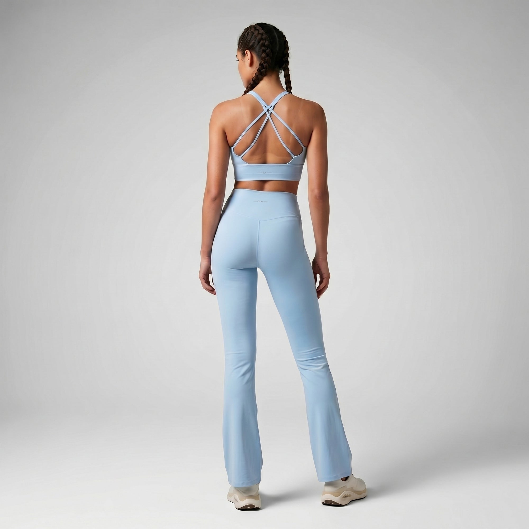 ALTAIR — Pantalon Flare de Yoga — Bleu — Galaya Paris