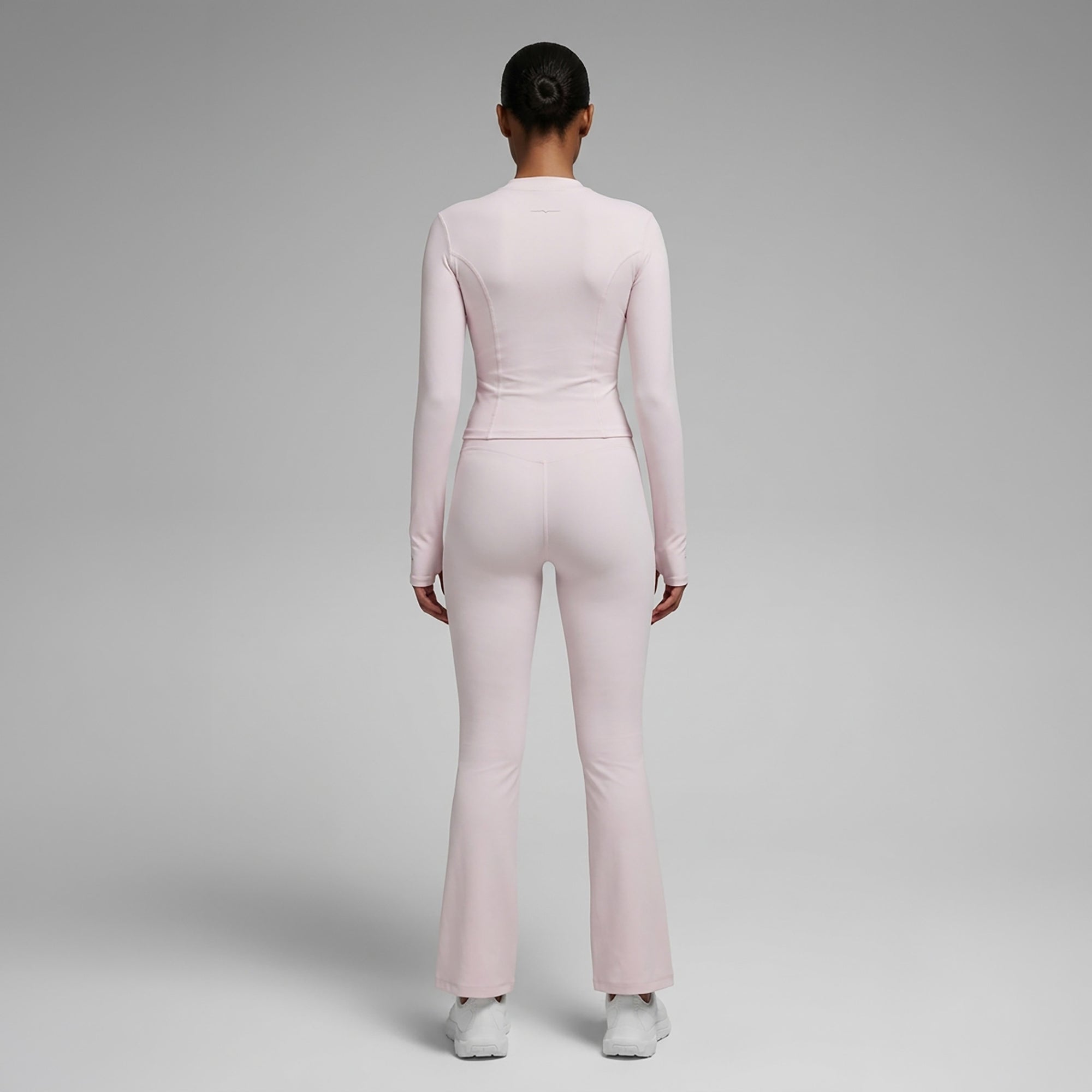 ALTAIR — Pantalon Flare de Yoga — Rose — Galaya Paris