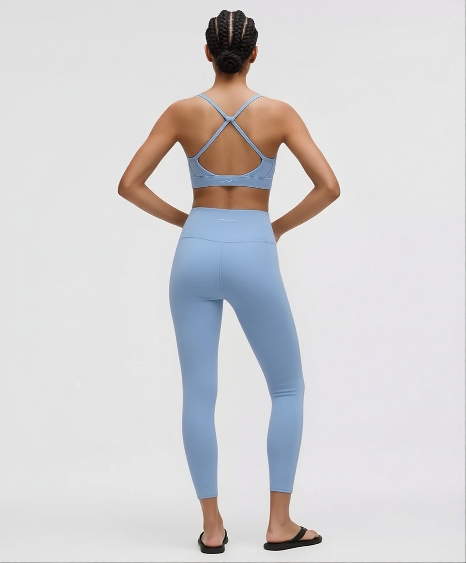 ATRIA — Bleu — Brassière Cross-back — Galaya Paris