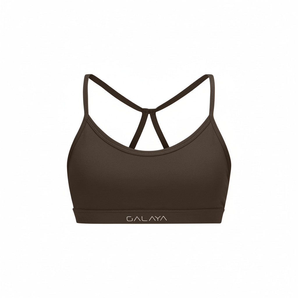 ATRIA — Brassière Cross-back — Marron — Galaya Paris