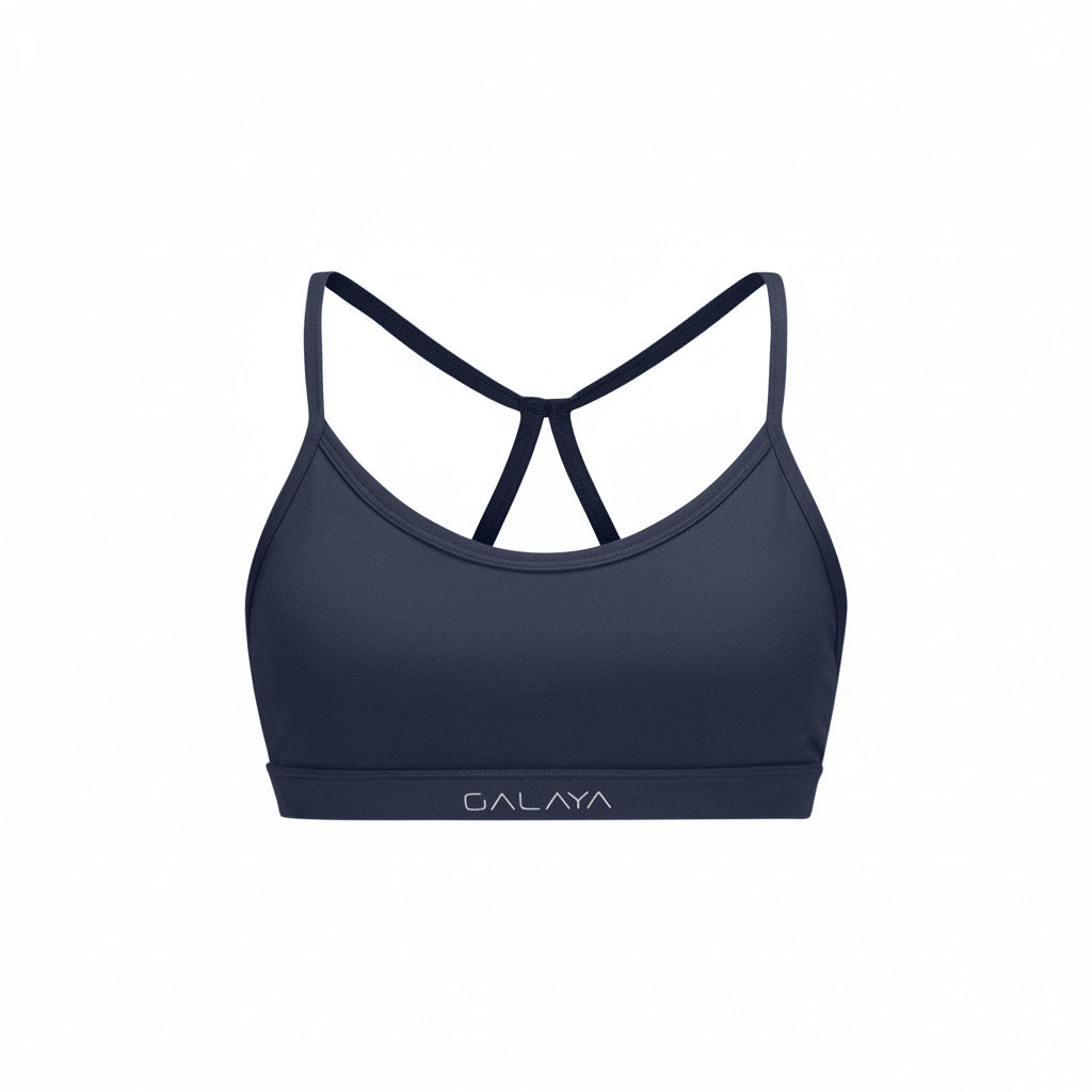 ATRIA — Brassière Cross-back — Bleu marine — Galaya Paris