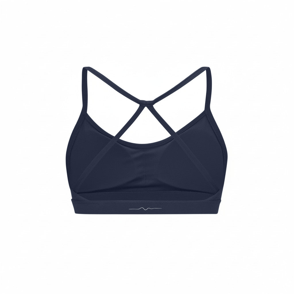 ATRIA — Brassière Cross-back — Bleu marine — Galaya Paris