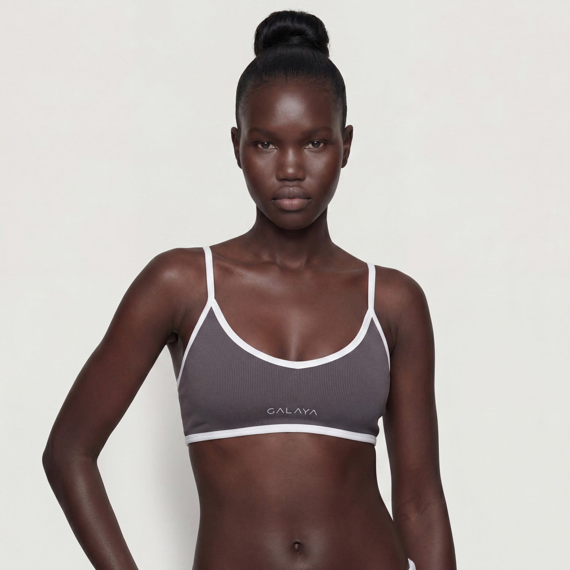 ELECTRA — Brassière de Sport — Anthracite — Galaya Paris