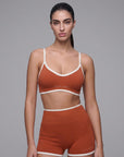 Ensemble sport femme Electra – Brassière + Short – Fitness & Running – Galaya